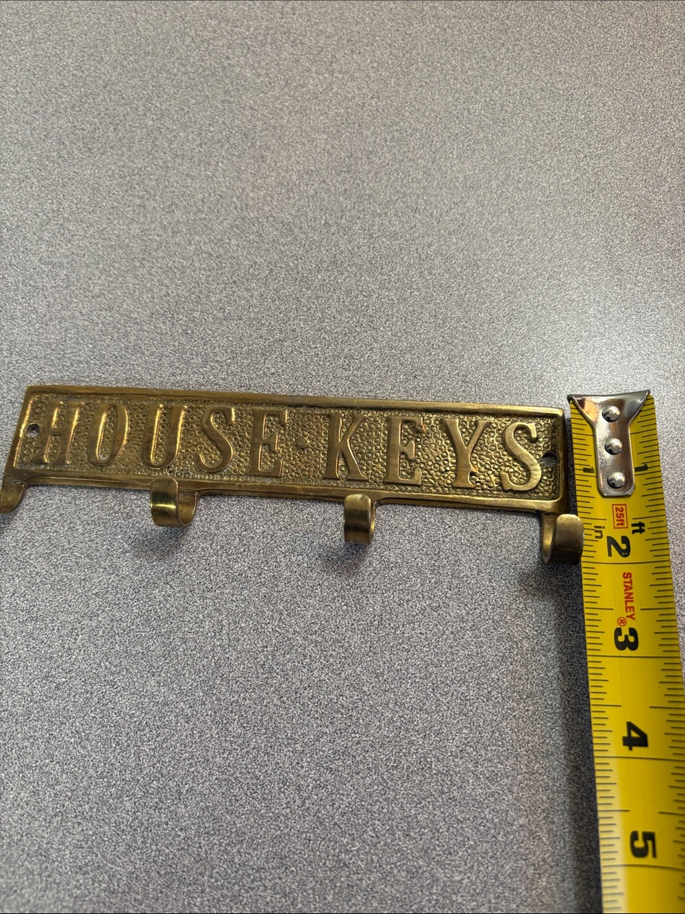 Brass 'House Keys' Wall Key Rack - Picture 8 of 8
